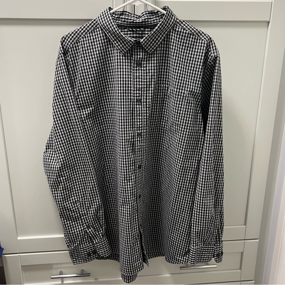 THE NORTH FACE 100% Cotton Checkered Long Sleeved Button Up Shirt Regular XL